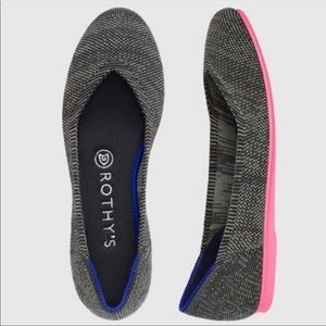 Rothy’s Charcoal Birdseye flats Size 7.5